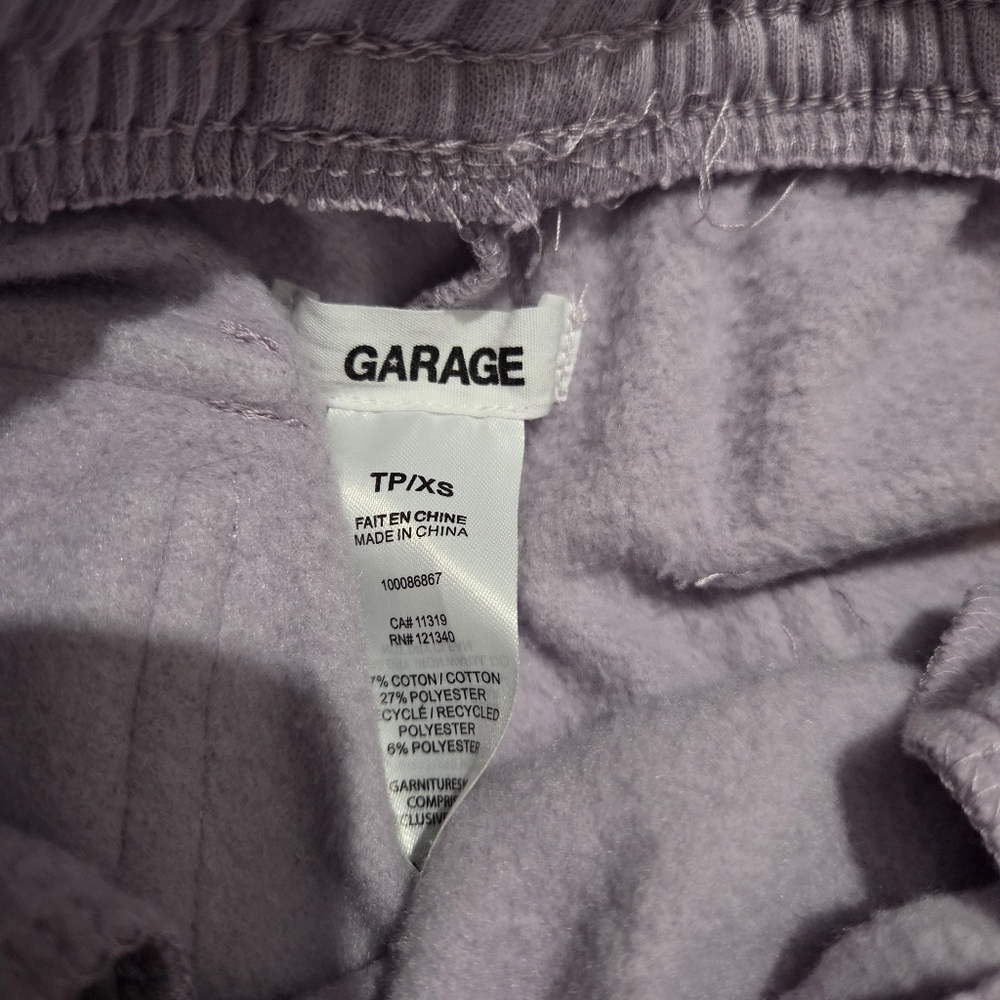 Garage UltraFleece Cargo Sweatpants Size XS Petite Purple - Picture 7 of 7